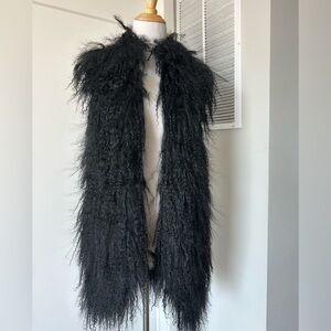 New BCBG Maxazria Lama vest on cashmere , S/M